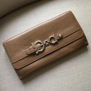 Ferragamo Brown Buckle Wallet